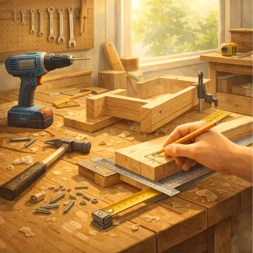DIY and making hobbies including woodworking, electronics, and sewing