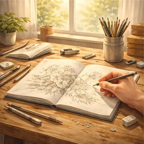 Drawing and sketching — a creative hobby accessible with just pencil and paper