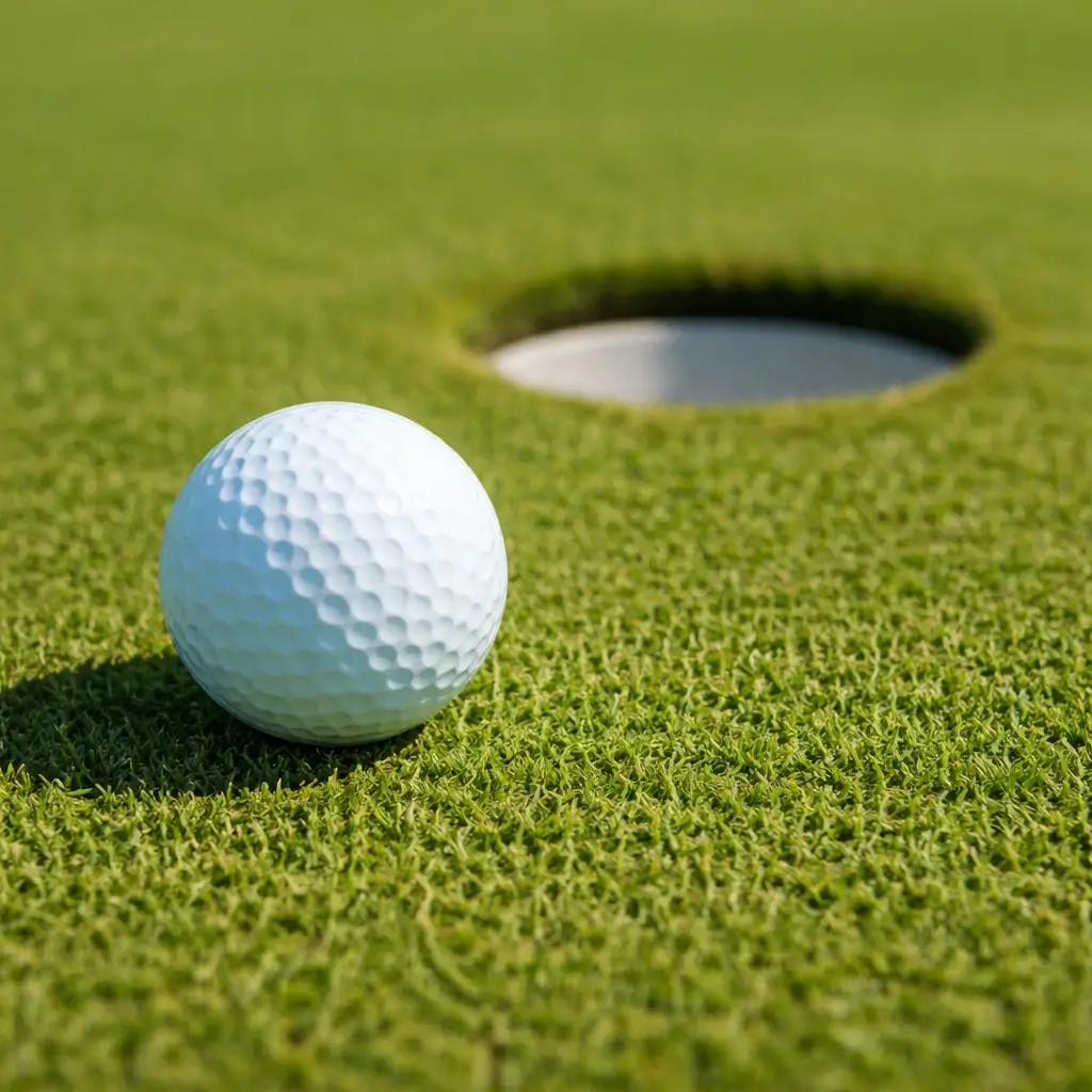 Golf ball on the green — ongoing ball costs are a key part of the total cost of golf
