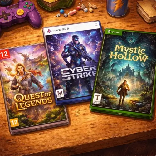 Collection of video game cases representing different games commonly used for speedrunning challenges